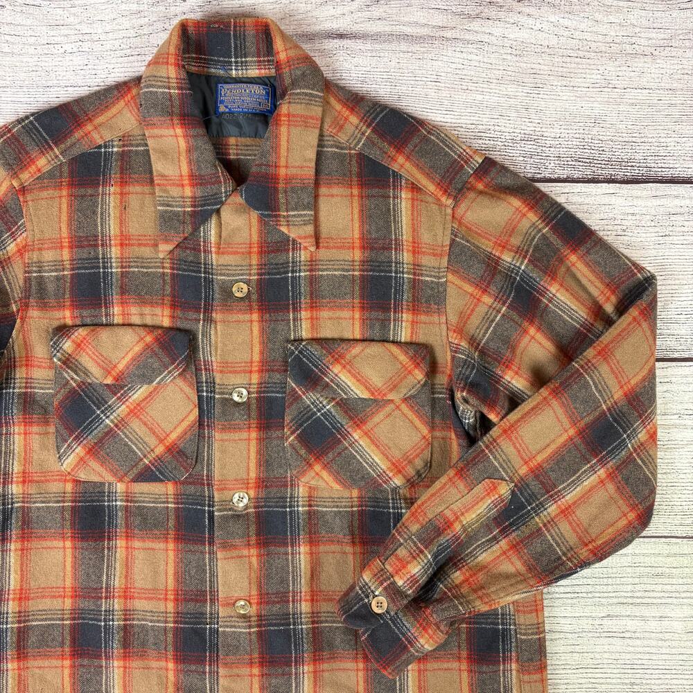 Vintage 1990s Pendleton Wool Flannel Button Up Long Sleeve Shirt
